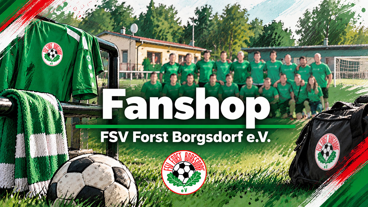 Illustration zum Fanshop des FSV Forst Borgsdorf